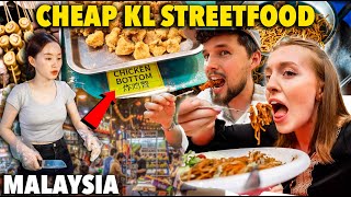 Insane STREET FOOD in MALAYSIA under 1 Night Market in Kuala Lumpur SHOCKED US [upl. by Yecrad]