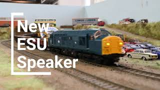 New ESU 35x18x11 Passive Radiator Speaker In a Bachmann 37 With Hifi Sound [upl. by Kyre]