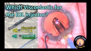 Which viscoelastic should you use for the IOL injector Dispersive Cohesive [upl. by Enilecram857]