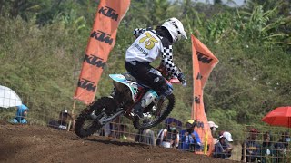 FOCUS KE AKSI SHEVA ARDIANSYAH  MX 85CC PTX ROUND 4 SLEMAN JOGJAKARTA 2019 [upl. by Aridatha714]