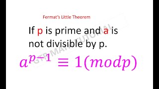 Fermats Little Theorem  Number Theory [upl. by Gnik]