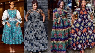 🆕️TRÈS BELLE TENUE AFRICAINE DE ROBE LONGUE MOYENNE 2024 WAXPAGNE AFRICAN CASUAL DRESS ANKARA GOWN [upl. by Edorej]