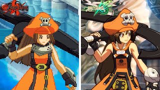 GUILTY GEAR  All Character Designs Comparison  X2 Reload vs Xrd REV 2 [upl. by Flanigan]