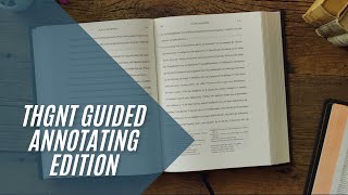 Tyndale House Greek New Testament Guided Annotating Edition [upl. by Anirtal414]