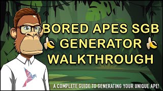 🍌 Bored Apes SGB 🍌  NFT Generator Walkthrough BestFTSO [upl. by Hannahs]