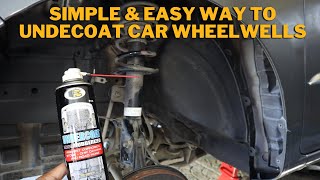 SIMPLE AND EASY WAY TO UNDERCOAT CAR WHEEL WELLS [upl. by Drawets310]