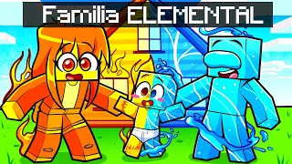 Jugando como FAMILIA ELEMENTAL en Minecraft [upl. by Nevil]