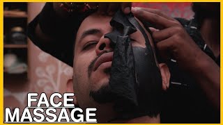 ASMR Charcoal Face Massage for BlackHeads and Dirt Removal by MASTER CRACKER💈asmr [upl. by Ferree]