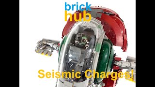 How To Mod Your UCS SlaveI With A Seismic Charge 75060 Mandalorian Star Wars Book of Boba Fett [upl. by Kurth498]