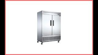 Dukers D55F 407 Cu Ft 2 Door Commercial Freezer Review [upl. by Luedtke]