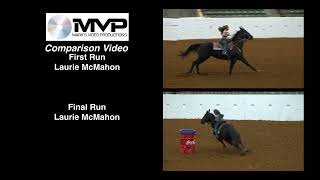 Laurie McMahon 2022 Josey Hattiesburg Mississippi Barrel Racing Clinic Compare 1st Run vs Final Run [upl. by Pevzner962]