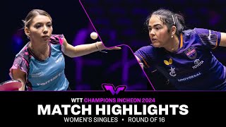 Bernadette Szocs vs Adriana Diaz  WS R16  WTT Champions Incheon 2024 [upl. by Van817]