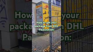 Quick DHL packstation pickup Guide dhlexpress germany simple [upl. by Merrielle]