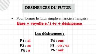 COURS DANCIEN FRANCAIS N°11  LE FUTUR SIMPLE [upl. by Asiluj]