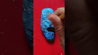 Easy Stone Painting IdeaSummer Season Silhouette Drawing creative drawing youtube [upl. by Kerad]