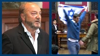 George Galloway Accused of Being a Racist by Israeli Student  Oxford Union [upl. by Shields]