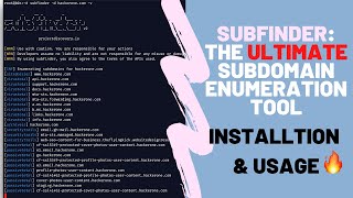 How to Install and Use Subfinder The Ultimate Subdomain Enumeration Tool [upl. by Atsirk]