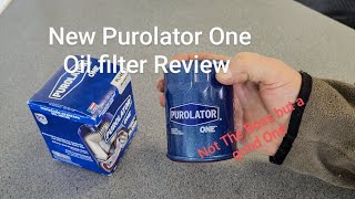 New Purolator One PL14610 oil filter review [upl. by Leihcar]