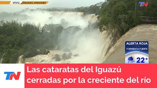 CATARATAS DEL IGUAZÚ I Ingreso para visitantes cerrado por la fuerte creciente del río [upl. by Einolem76]