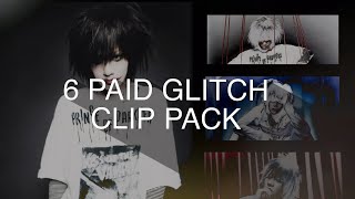 6 glitch clip pack  paid  videostar [upl. by Delcine]