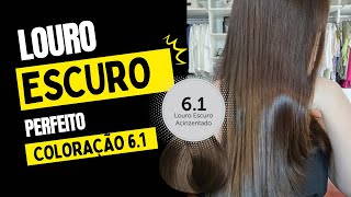 Pintando o cabelo em 🏠 de louro escuro acinzentado 61 Cor amp Ton com 1300 reais 🤩 [upl. by Anegue]