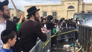 Jews observe Biur Chametz burning of the bread in Lakewood [upl. by Yliah]