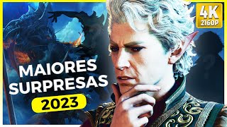 OS GAMES QUE MAIS SURPREENDERAM EM 2023 [upl. by Sheeree]