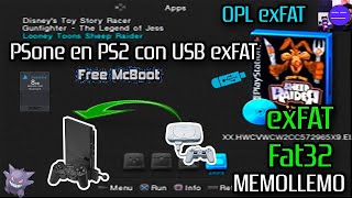 Jugar PS1 en Ps2 con OPL exFAT  POPStarter FreeMcBoot Fat32 y exFat [upl. by Brnaba]