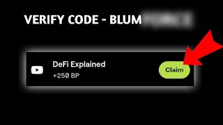 DeFi Explained verify code BLUM verify code of DeFi Explained [upl. by Htebharas589]