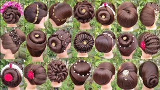 21 Beautiful Bun Hairstyle For Wedding amp Party  Trending Juda Hairstyle  New Girls Hairstyle [upl. by Fifine]