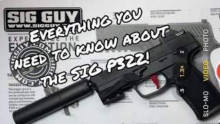 SIG Sauer P322 unboxing installation of accessories complete disassembly and reassembly [upl. by Nussbaum]