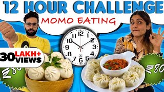 Eating Only MOMO For 12 Hour Food Challenge 😭 [upl. by Ginnie]