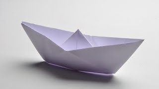 How To Fold A Paper Boat Full HD [upl. by Pokorny]