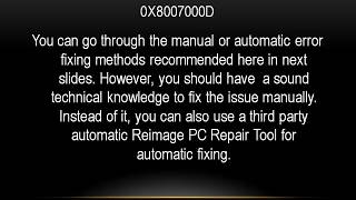 Fix Windows Update Error 0x8007000D [upl. by Gnud354]