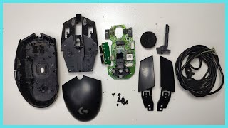 Logitech G102 mouse disassembleTeardownHow to open Logitech G102 [upl. by Eilak]