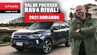 2021 Ssangyong Korando review  Wheels Australia [upl. by Eilyab]