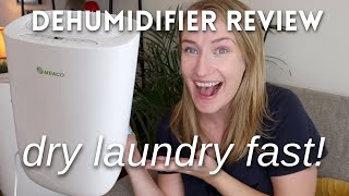 HOW TO DRY CLOTHES IN WINTER  MEACO DEHUMIDIFIER REVIEW [upl. by Tudela520]