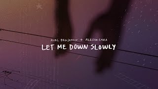 Alec Benjamin  Let Me Down Slowly feat Alessia CaraOfficial Lyric Video [upl. by Eiramlatsyrk617]