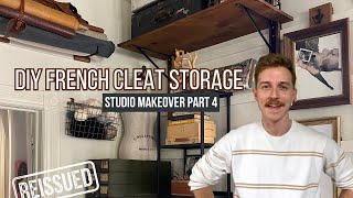 DIY French Cleat Storage System ft IKEA Enhet Shelves  Studio Makeover part 4  REISSUED [upl. by Pappas]