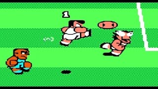 Kunio Kun no Nekketsu Soccer League FAMICOM  HD gameplay [upl. by Kym468]