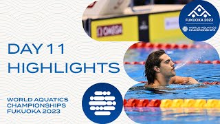 Day 11  Highlights  World Aquatics Championships Fukuoka 2023 [upl. by Adnirod]