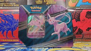 Pokémon V Heroes Tin Espeon V Opening [upl. by Aniluap]