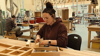 Day in the Life  Mackenzie Cabinetmaking and Woodworking Techniques student [upl. by Akihsal]