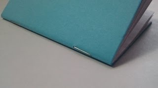 How to bind a book with staples saddle stitch binding [upl. by Aidnic]