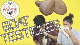 Anthony Eats GOAT TESTICLES feat Xriss [upl. by Abdu842]