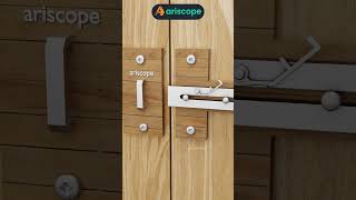 ariscope Secure Door Latch with Extra Clipping Lock [upl. by Yssirk]