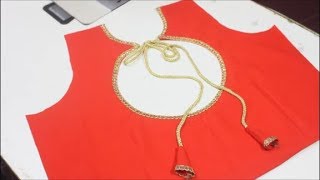 Designer Blouse Cutting and Stitching DIY [upl. by Nyllaf]