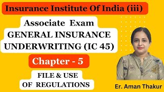 IC 45 General Insurance Underwriting  Chapter 5  Associate Exam iii Exam Er Aman Thakur [upl. by Gerson563]