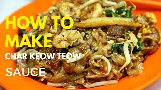 How To Make a simple char kway teow seasoning sauce  Foodie Bite [upl. by Nored28]