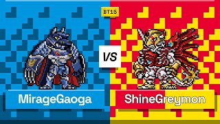 Digimon TCG Miragegaogamon vs Shinegreymon BT15 Match [upl. by Carpet]